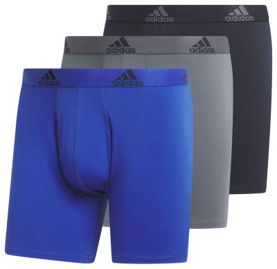 adidas Men's Stretch Cotton 3-Pack Boxer Brief Mens Apparel Underwear