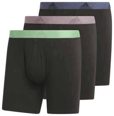 adidas Men's Stretch Cotton 3-Pack Boxer Brief Mens Apparel Underwear