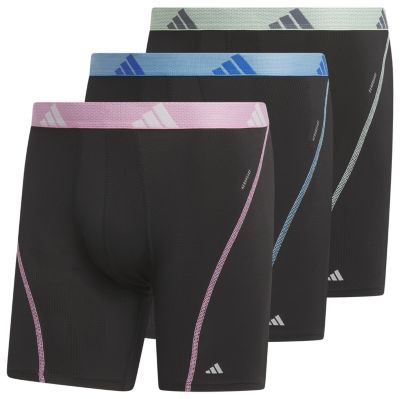 adidas Men's Performance Mesh 3-Pack Boxer Brief Mens Apparel Underwear
