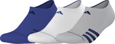 adidas Men's Superlite Stripe 3 3-Pack No Show Socks Unisex Accessories Socks