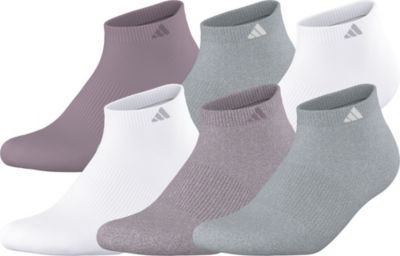 adidas Women's Athletic Cushioned Low Cut Socks 6 Pairs Unisex Accessories Socks