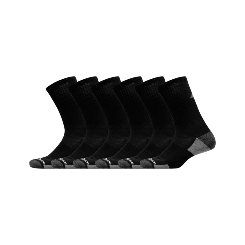 New Balance Cushioned Crew Socks 6 Pack Unisex Accessories Socks