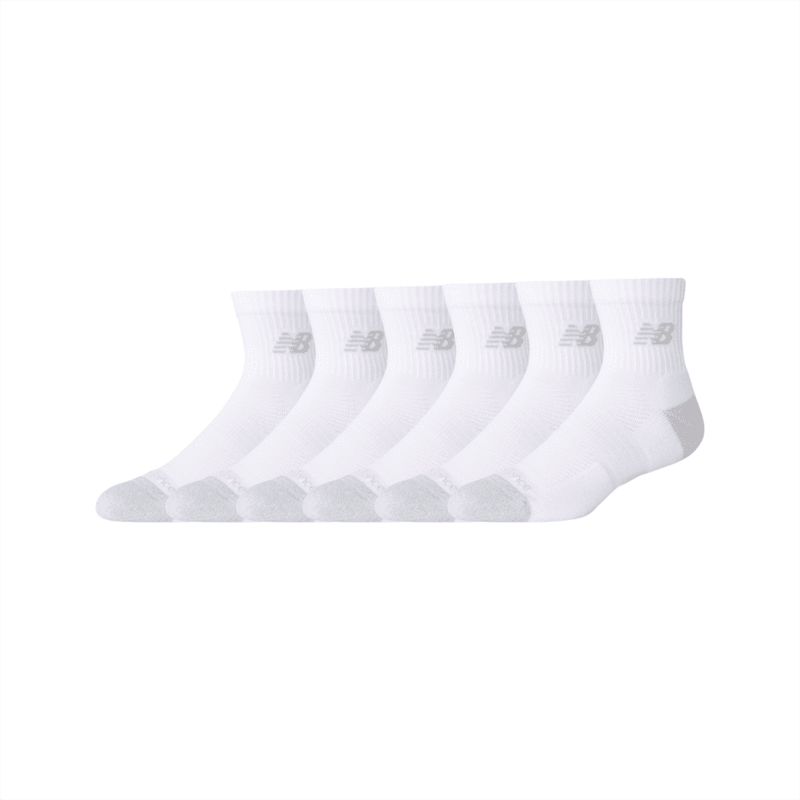 New Balance Active Quarter Socks 6 Pack Unisex Accessories Socks