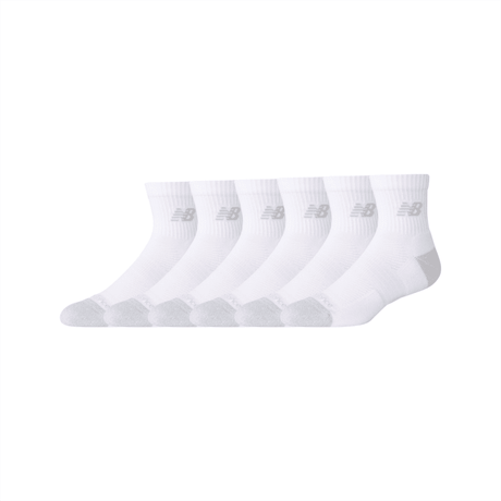 New Balance Active Quarter Socks 6 Pack Unisex Accessories Socks