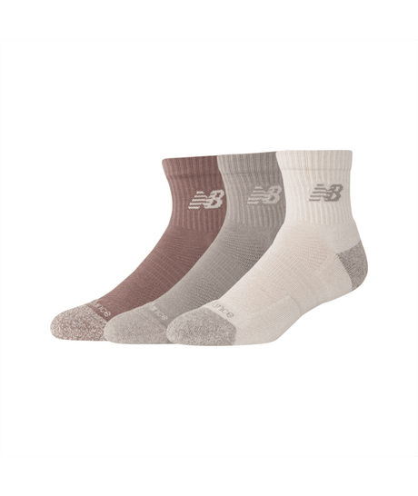 New Balance Active Quarter Socks 3 Pack Unisex Accessories Socks