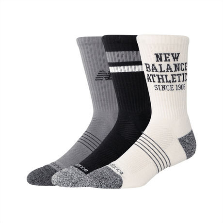 New Balance Active Graphic Crew Socks 3 Pack Unisex Accessories Socks