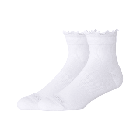 New Balance Active Ruffle Quarter Socks 2 Pack Unisex Accessories Socks