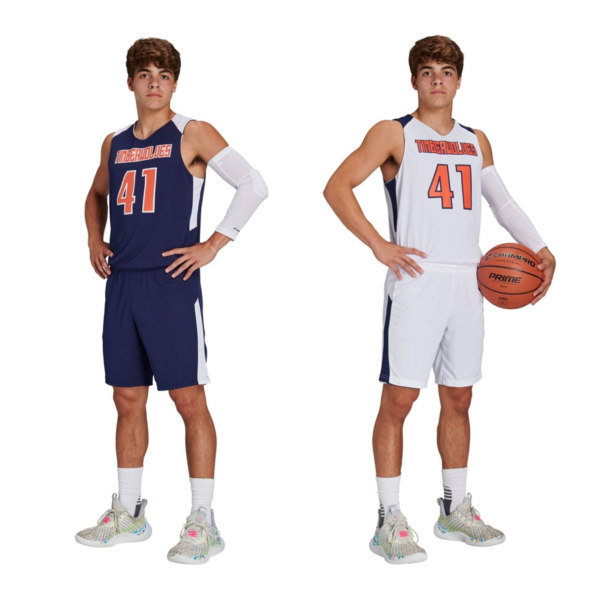 Champro Men's Swish Reversible Basketball Short Basketball Shorts Adult