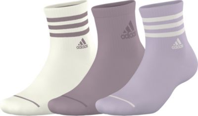 adidas Women's Cushioned 3-Stripe 3.0 3-Pack High Quarter Socks Unisex Accessories Socks