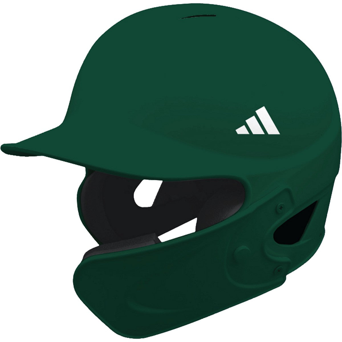 adidas Dark Green Batting Helmet With C-Flap Baseball Batting Helmets All