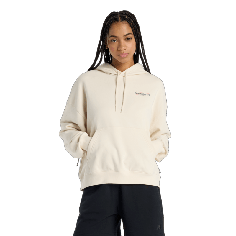 New Balance Women's Multi Color Logo Hoodie Womens Apparel Sweatshirts & Fleece