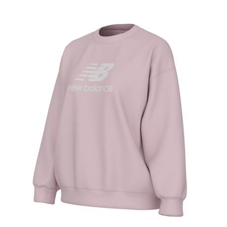 New Balance Women's Sport Essentials Fleece Logo Crew Womens Apparel Sweatshirts & Fleece