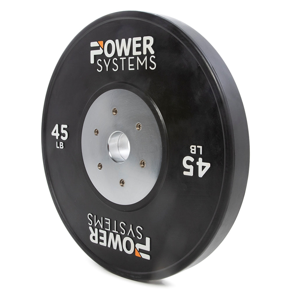 Power Systems Training Plate Black Exercise & Wellness Strength Bars & Plates