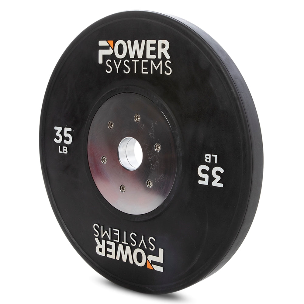 Power Systems Training Plate Black Exercise & Wellness Strength Bars & Plates