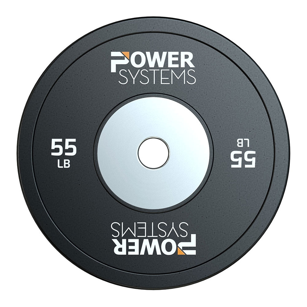Power Systems Training Plate Black Exercise & Wellness Strength Bars & Plates