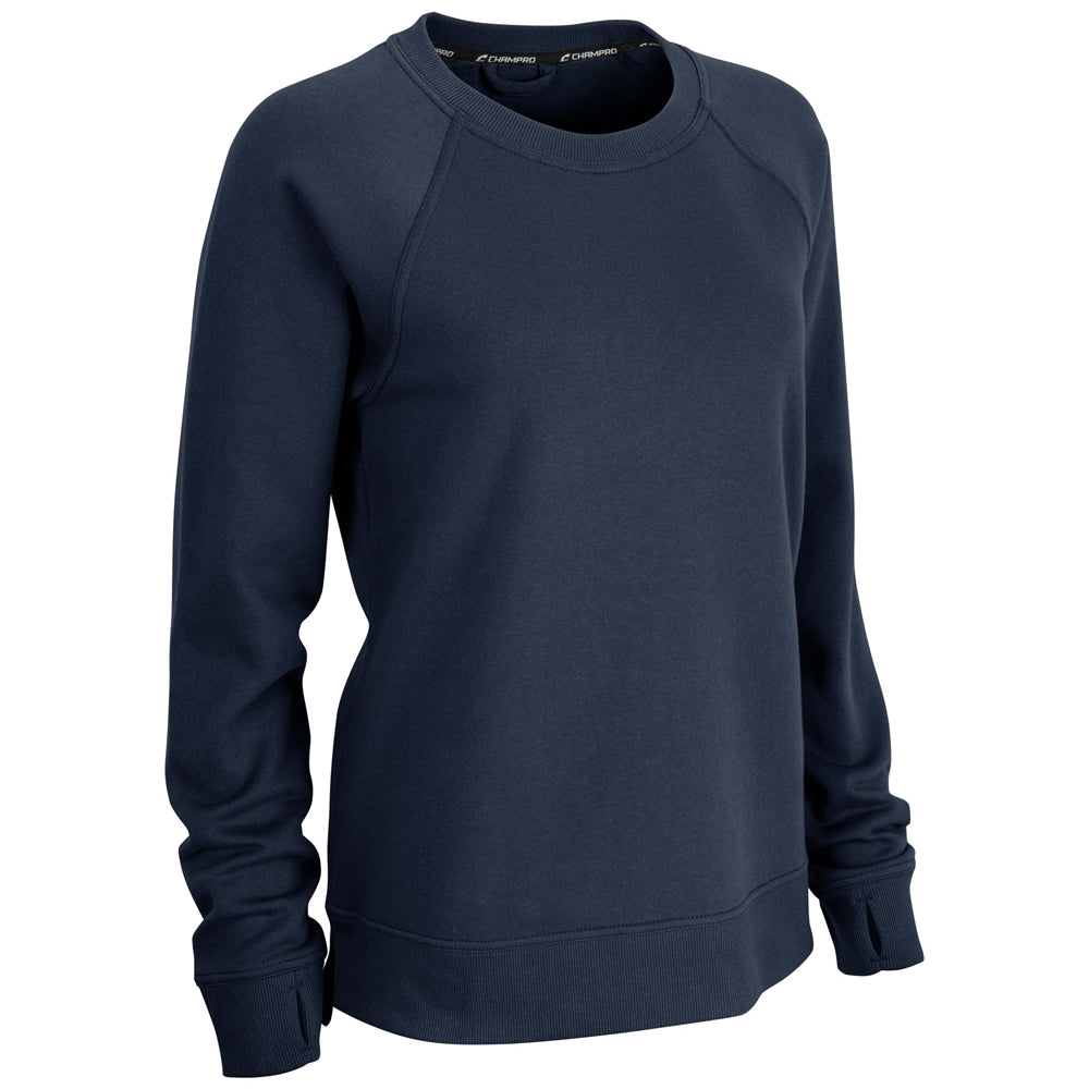 Champro Women's Victory Split Hem Crew Fleece