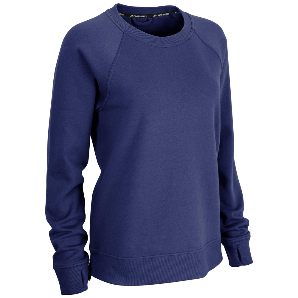Champro Victory Fleece Women's Split Hem Crew Womens Apparel Sweatshirts & Fleece