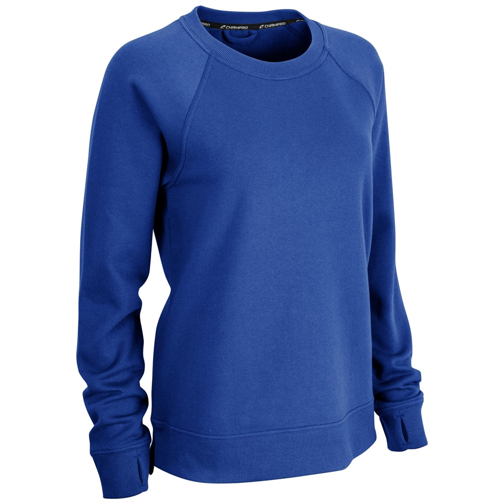 Champro Women's Victory Split Hem Crew Fleece
