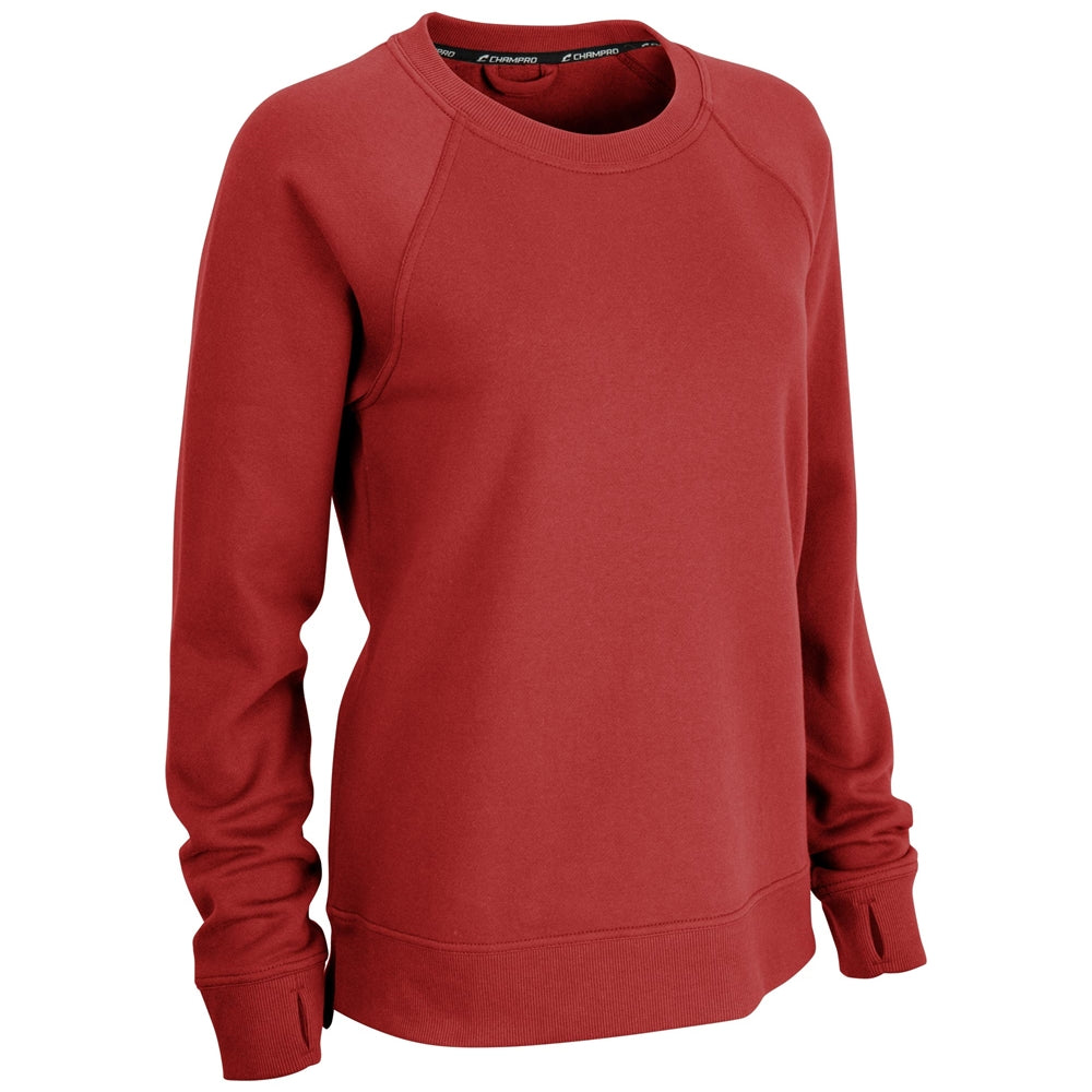 Champro Women's Victory Split Hem Crew Fleece