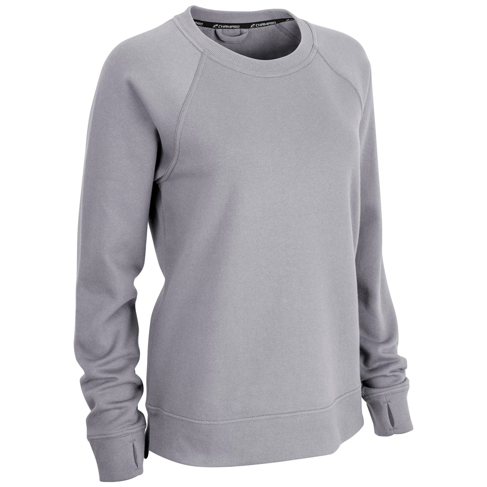 Champro Women's Victory Split Hem Crew Fleece