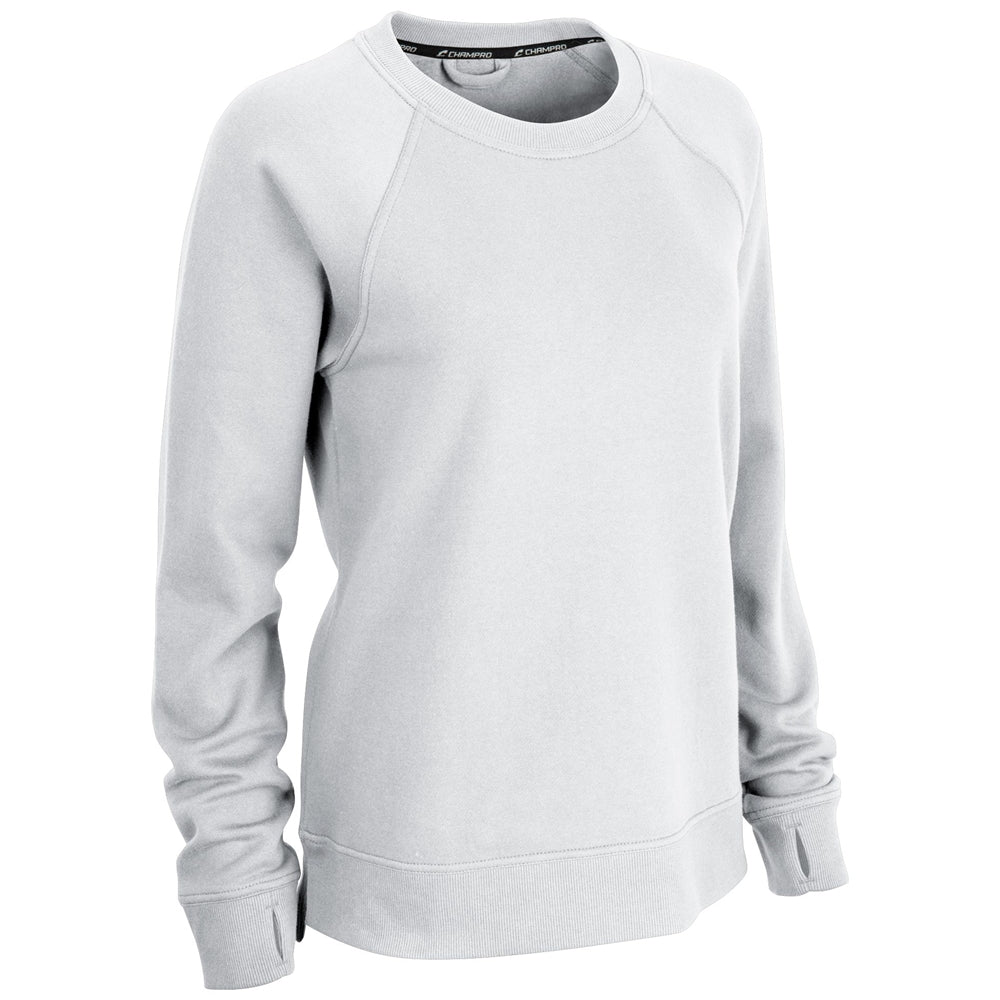 Champro Women's Victory Split Hem Crew Fleece