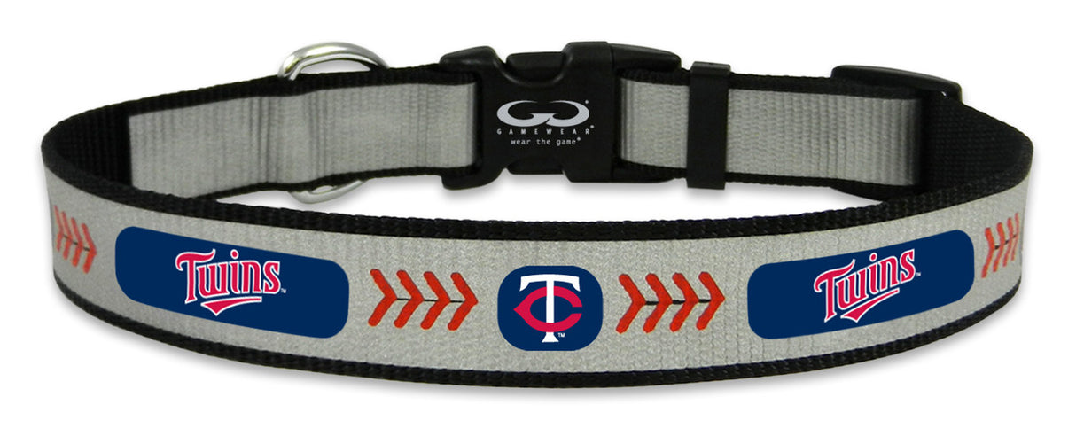 Gamewear Minnesota Twins Reflective Baseball Pet Collar Size Medium Fan Gear MLB Minnesota Twins