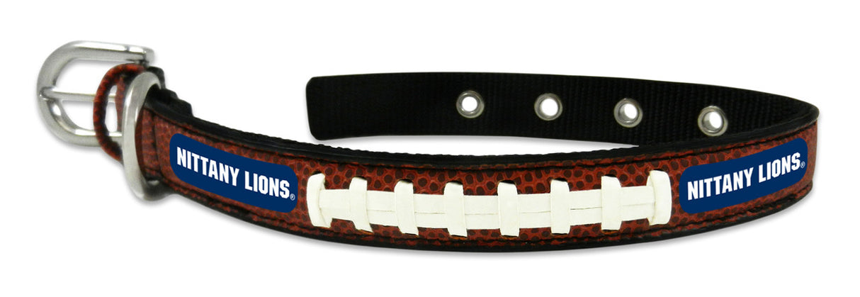 Gamewear Penn State Nittany Lions Classic Leather Football Pet Collar Size Small Fan Gear NCAA Penn State Nittany Lions
