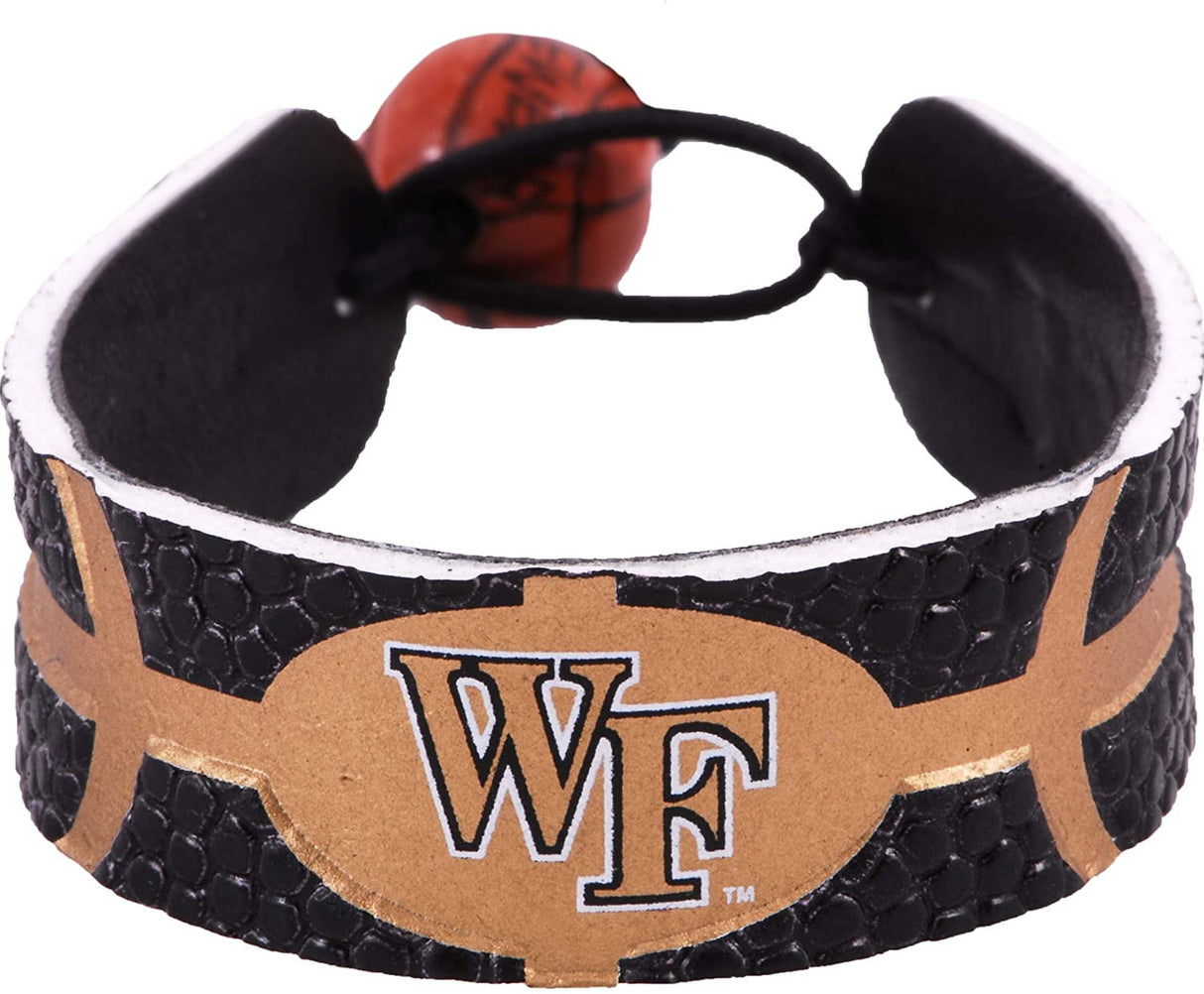 Gamewear Wake Forest Demon Deacons Team Color Basketball Bracelet Fan Gear NCAA Wake Forest Demon Deacons