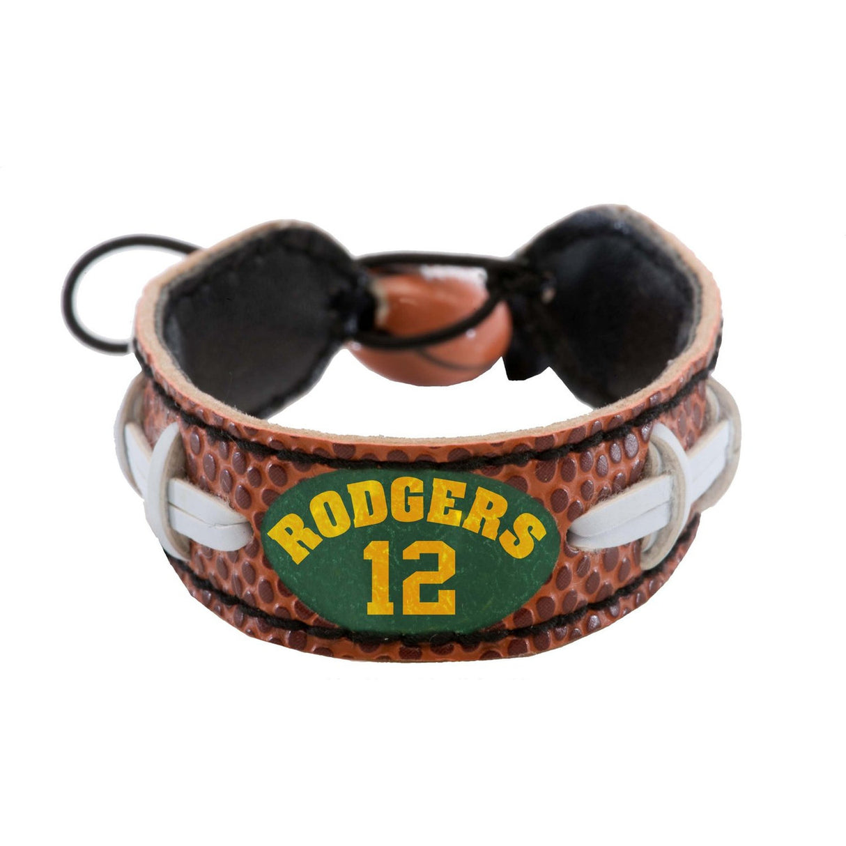 Gamewear Green Bay Packers Aaron Rodgers Classic Football Bracelet Fan Gear NFL Green Bay Packers