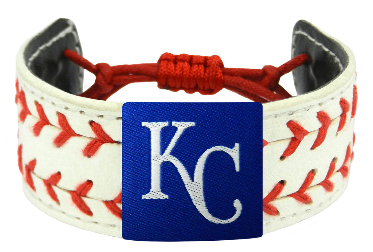 Gamewear Kansas City Royals Classic Two Seamer Baseball Bracelet Fan Gear MLB Kansas City Royals