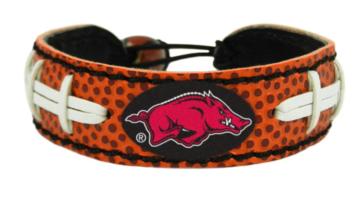 Gamewear Arkansas Razorbacks Classic Football Bracelet Fan Gear NCAA Arkansas Razorbacks