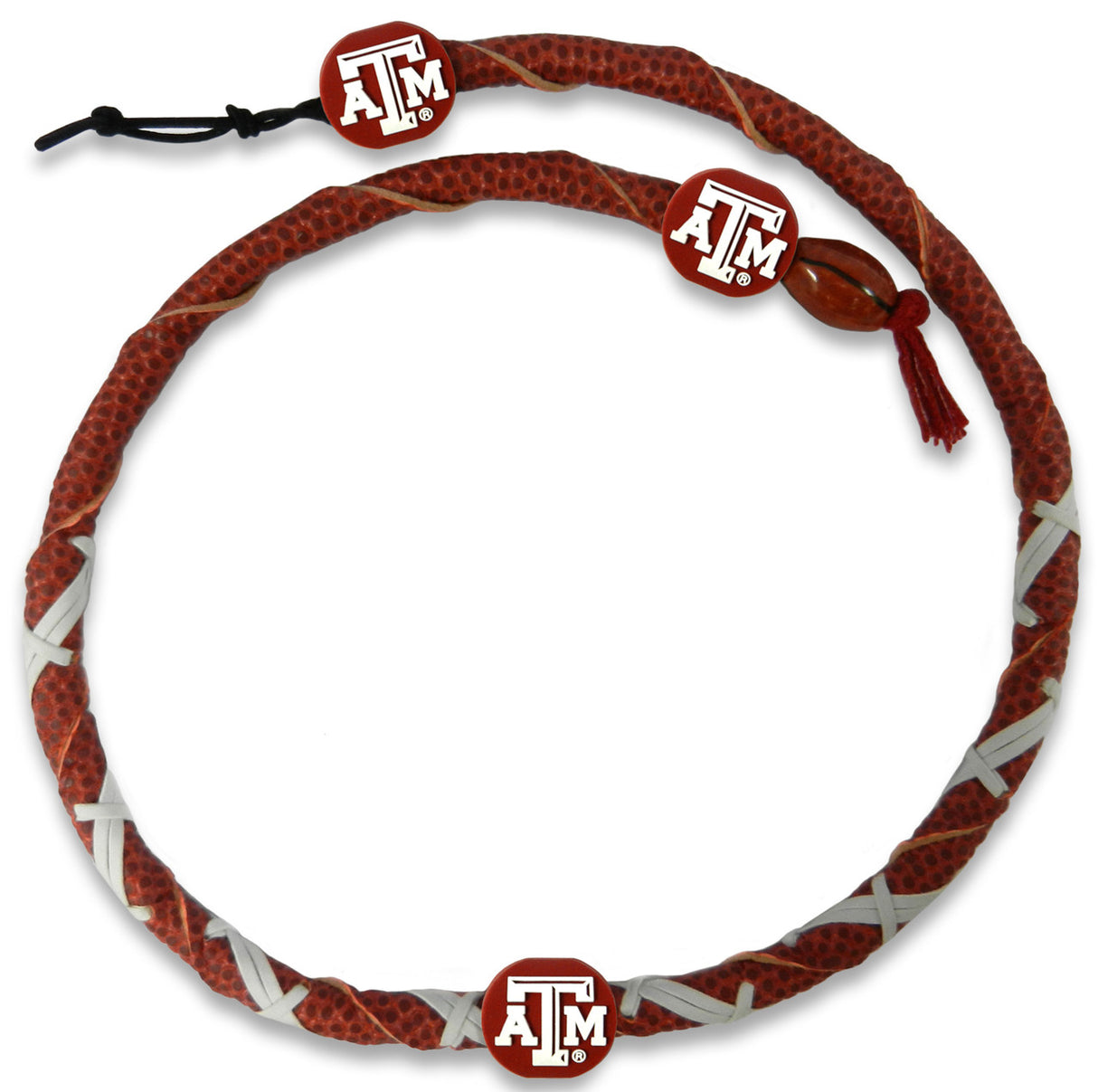 Gamewear Texas A&M Aggies Spiral Football Necklace Fan Gear NCAA Texas A&M Aggies