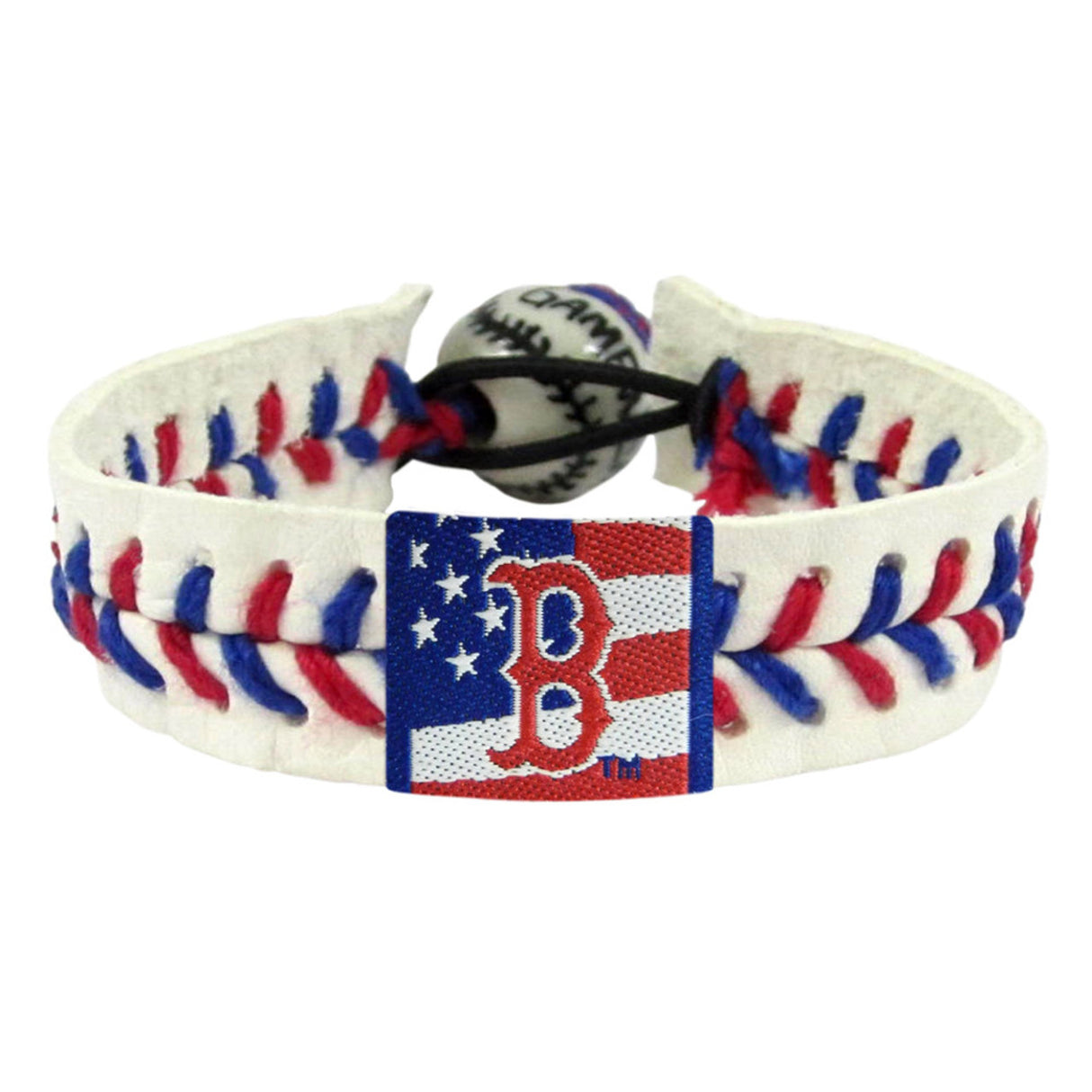 Gamewear Boston Red Sox Stars and Stripes Classic Baseball Bracelet Fan Gear MLB Boston Red Sox
