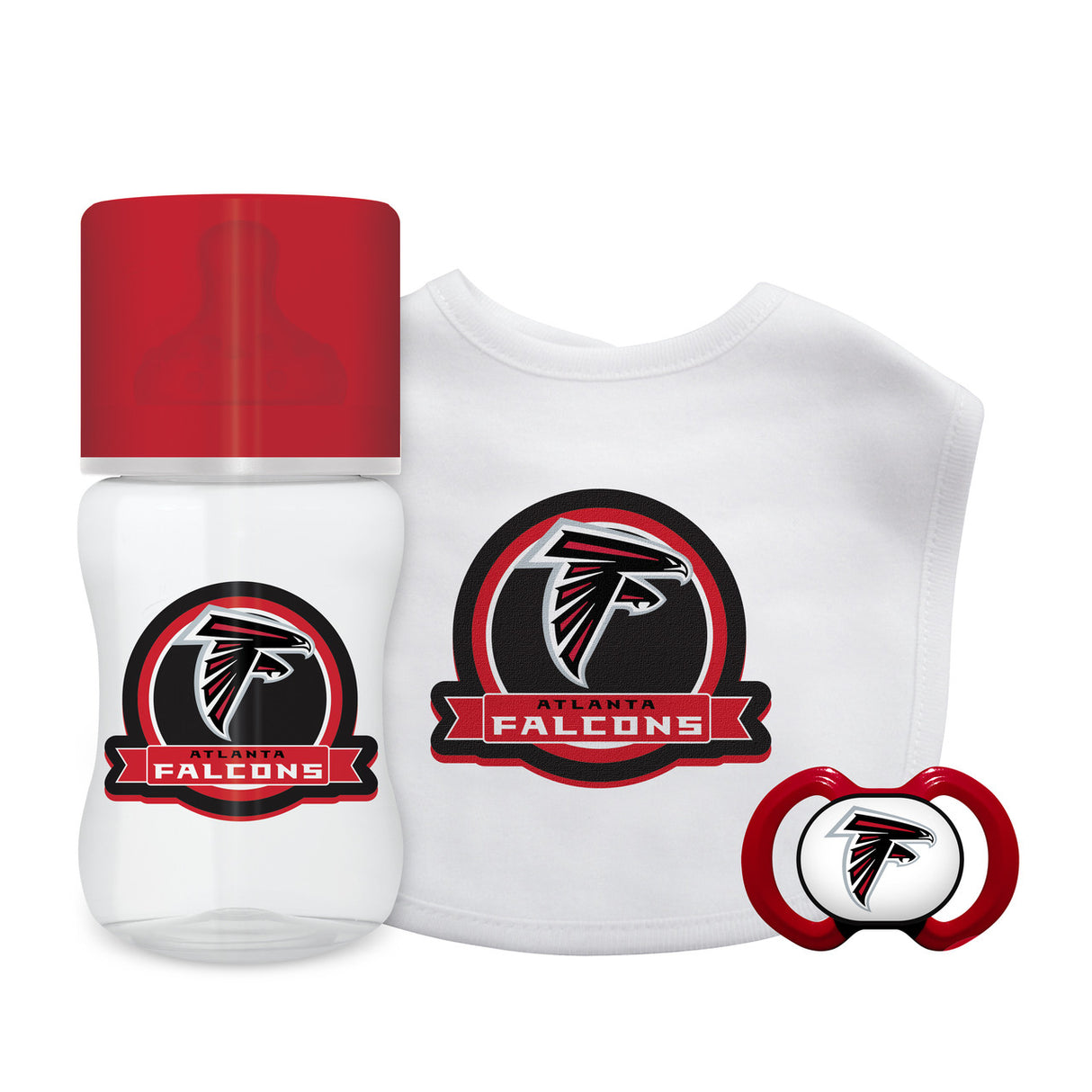 Baby Fanatic Atlanta Falcons Baby 3 Piece Gift Set Fan Gear NFL Atlanta Falcons