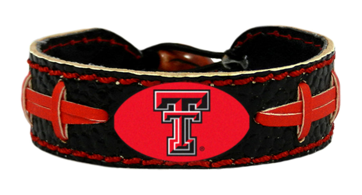 Gamewear Texas Tech Red Raiders Team Color Football Bracelet Fan Gear NCAA Texas Tech Red Raiders