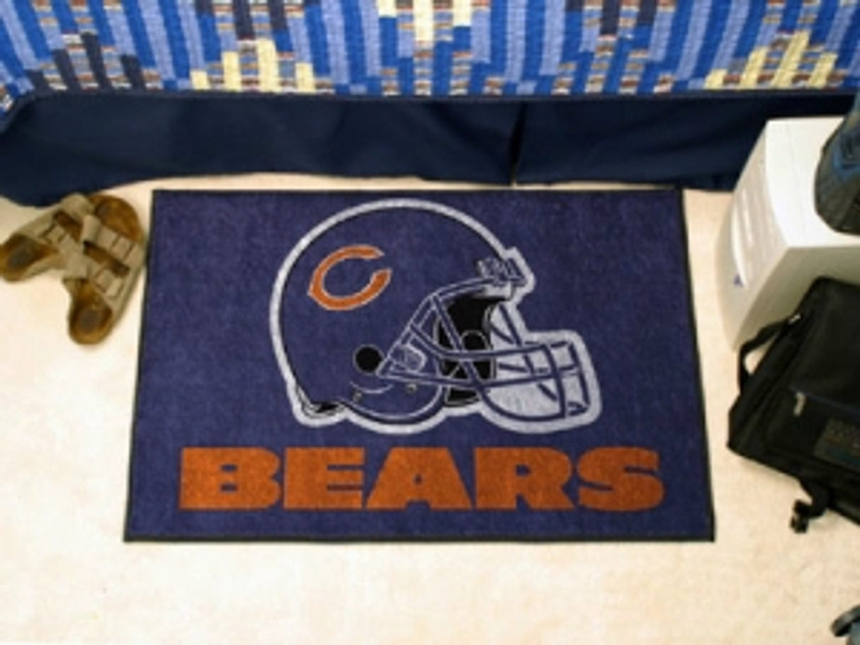 Fanmats Chicago Bears Starter Style Helmet Design Rug Fan Gear NFL Chicago Bears