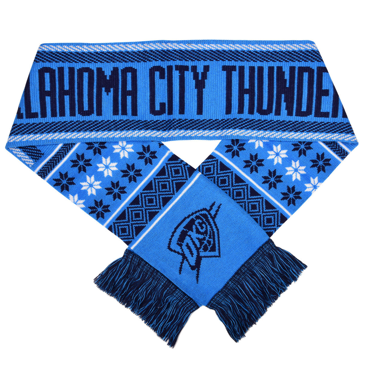 Forever Collectibles Oklahoma City Thunder Lodge Scarf Fan Gear NBA Oklahoma City Thunder