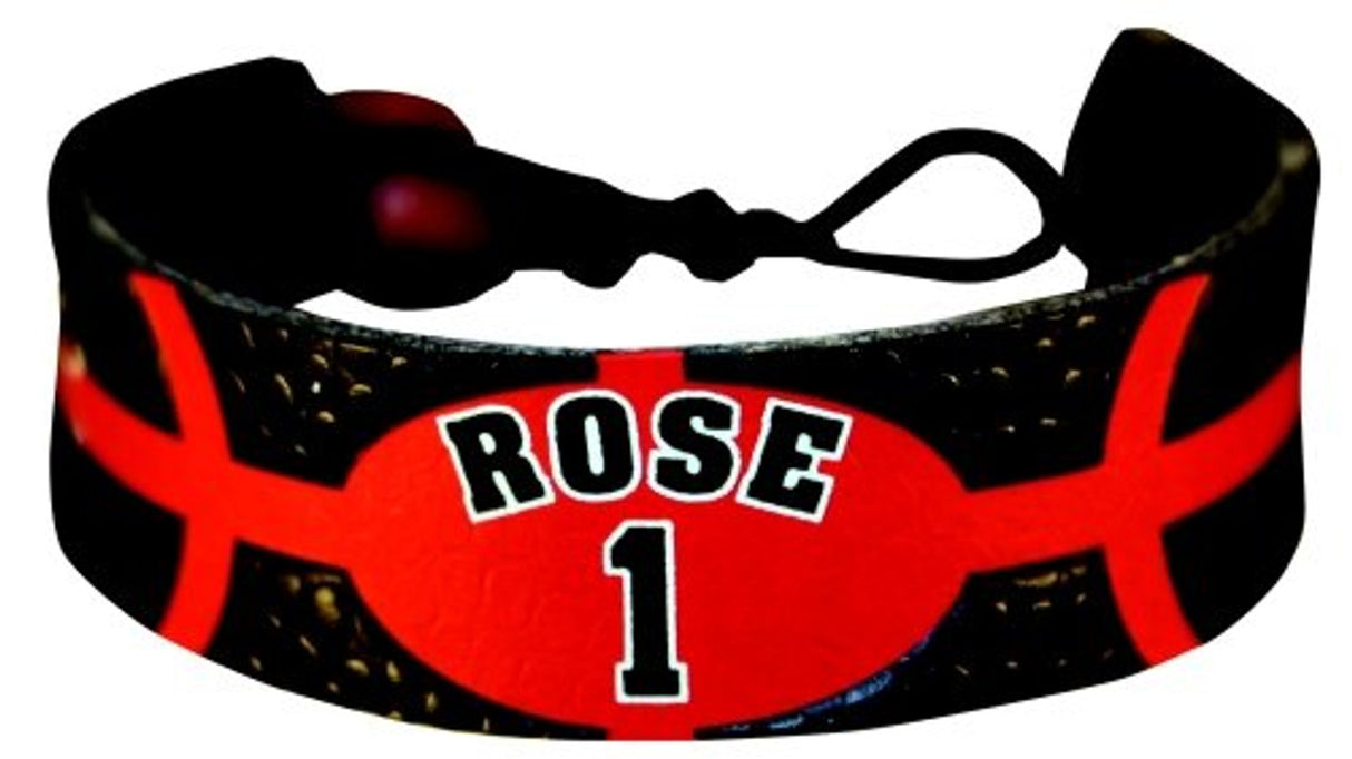 Gamewear Chicago Bulls Team Color Derek Rose Basketball Bracelet Fan Gear NBA Chicago Bulls