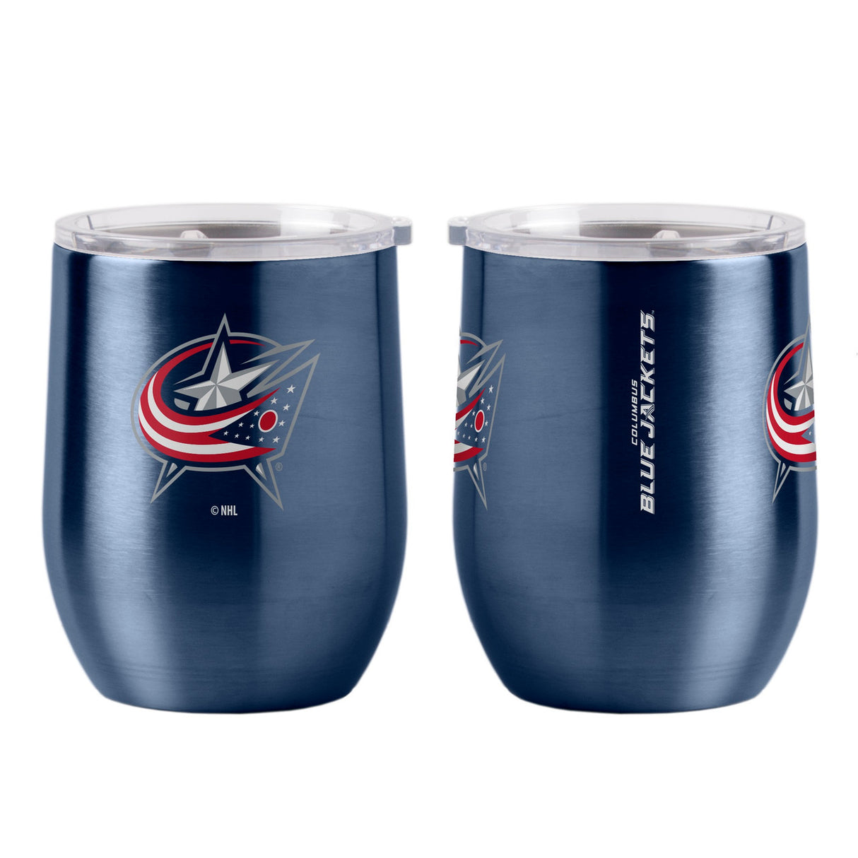 BOELTER Columbus Blue Jackets Curved Beverage 16oz Ultra Travel Tumbler Fan Gear NHL Columbus Blue Jackets