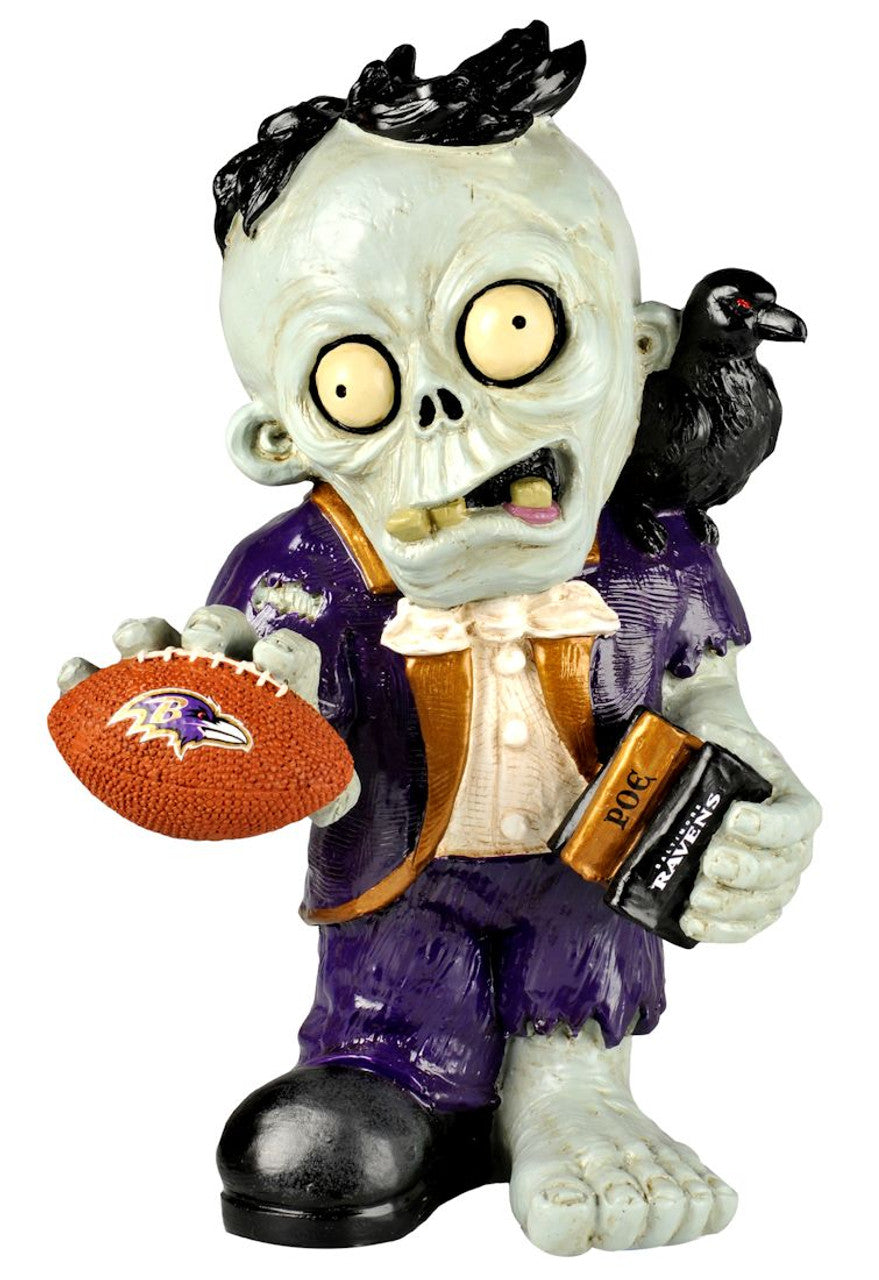 Forever Collectibles Baltimore Ravens Thematic Zombie Figurine Fan Gear NFL Baltimore Ravens