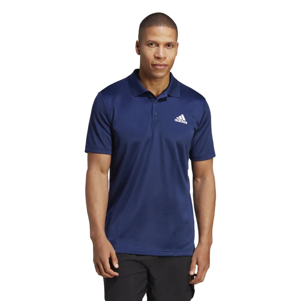 adidas Mens Designed to Move Three Stripes Polo Shirt
