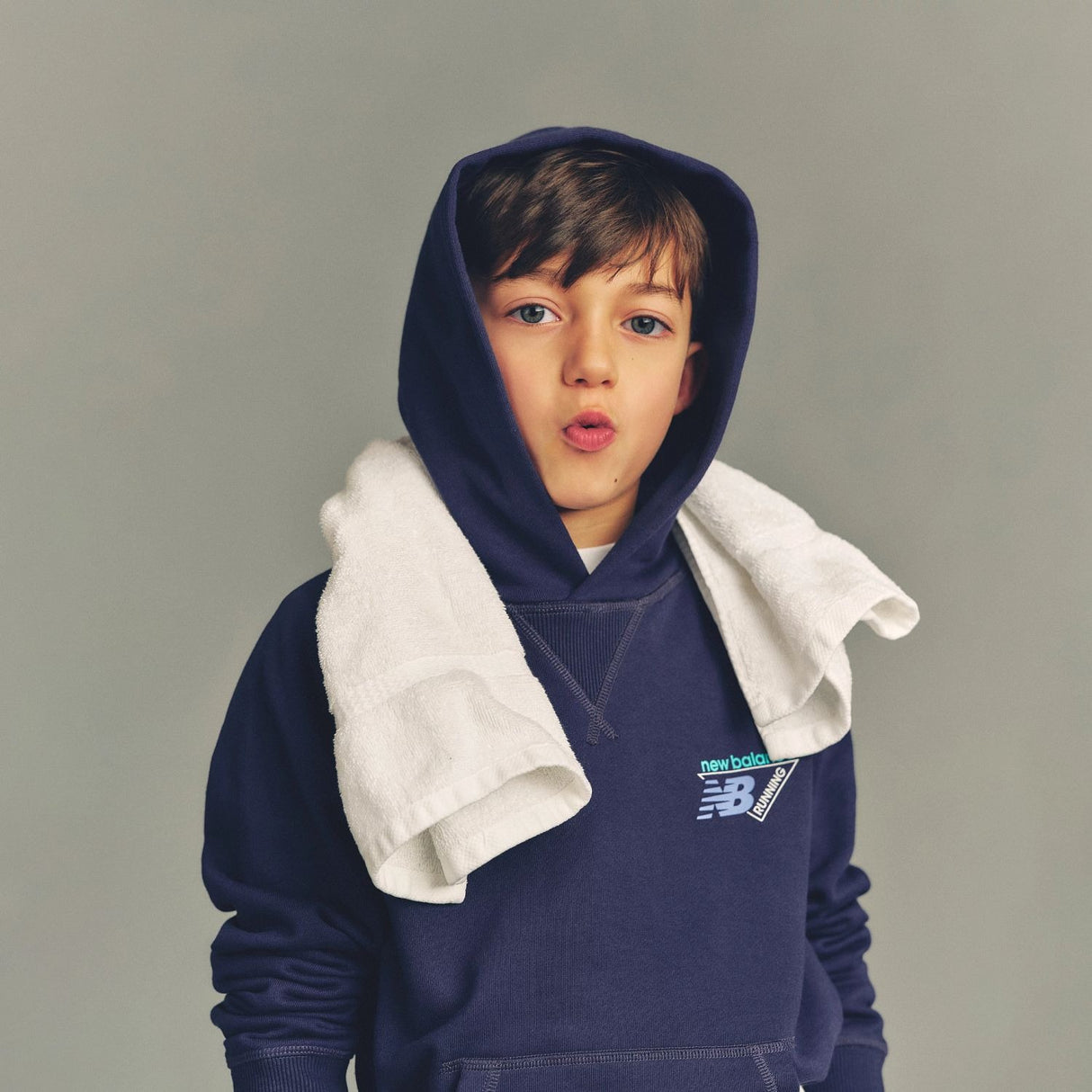 New Balance Boys' Classic Tri-Logo Graphic Hoodie-5