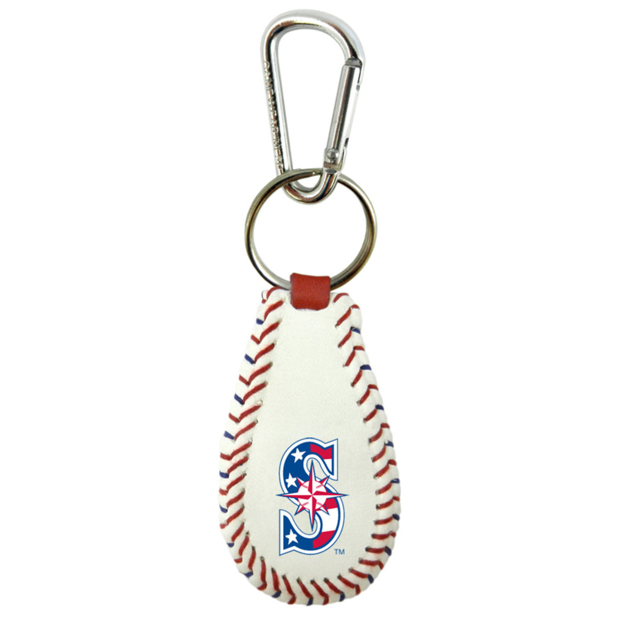 Gamewear Seattle Mariners Classic Stars and Stripes Baseball Keychain Fan Gear MLB Seattle Mariners