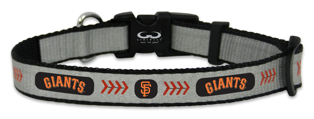 Gamewear San Francisco Giants Reflective Baseball Pet Collar Size Small Fan Gear MLB San Francisco Giants
