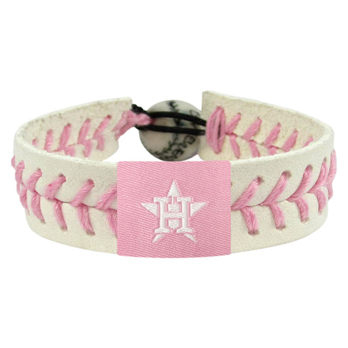 Gamewear Houston Astros Pink Baseball Bracelet Fan Gear MLB Houston Astros