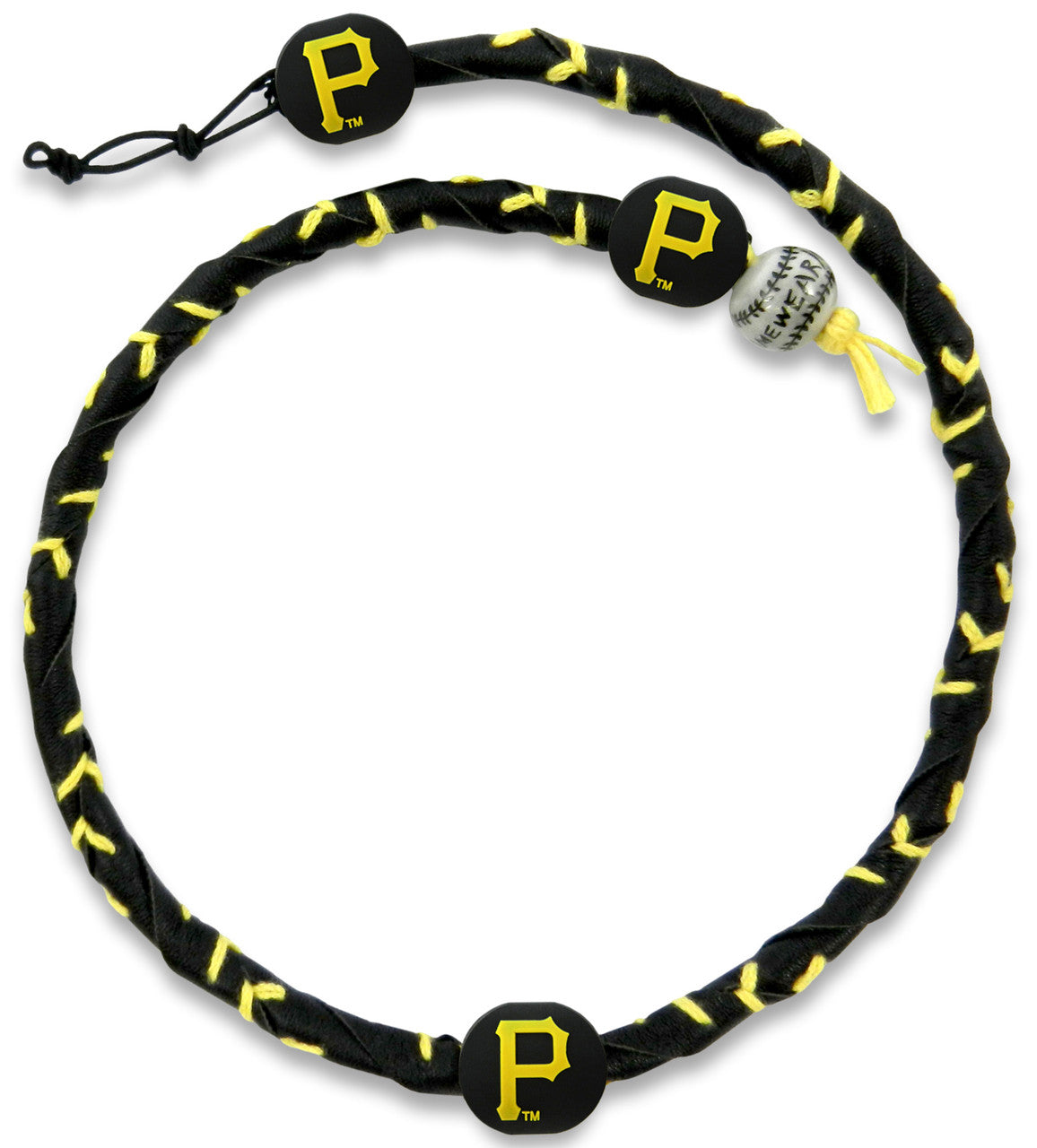 Gamewear Pittsburgh Pirates Frozen Rope Team Color Baseball Necklace Fan Gear MLB Pittsburgh Pirates