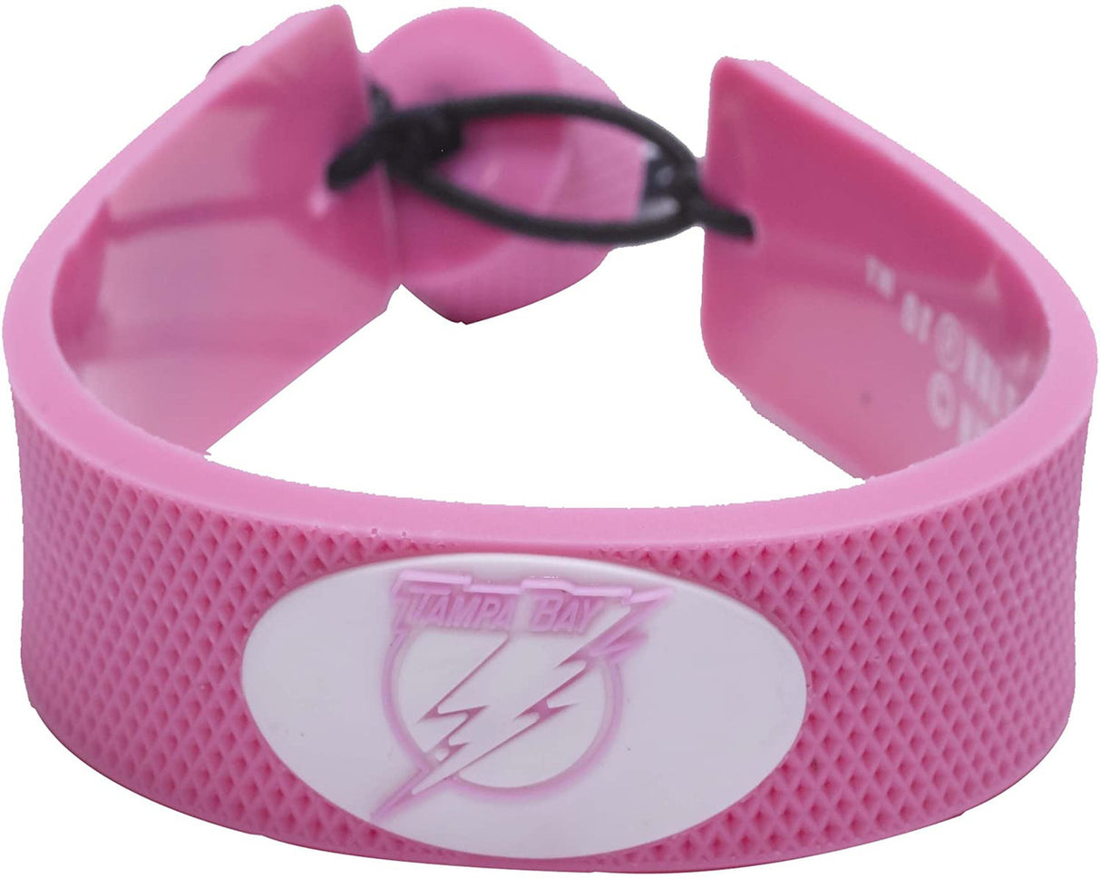 Gamewear Tampa Bay Lightning Pink Hockey Bracelet Fan Gear NHL Tampa Bay Lightning