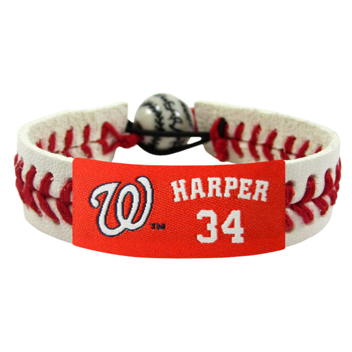 Gamewear Washington Nationals Bryce Harper Classic Baseball Bracelet Fan Gear MLB Washington Nationals