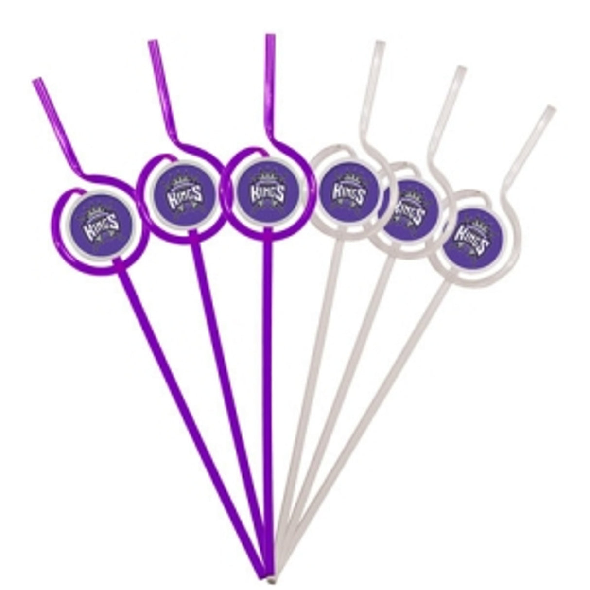 Pangea Brands Sacramento Kings Team Sipper Straws Fan Gear NBA Sacramento Kings