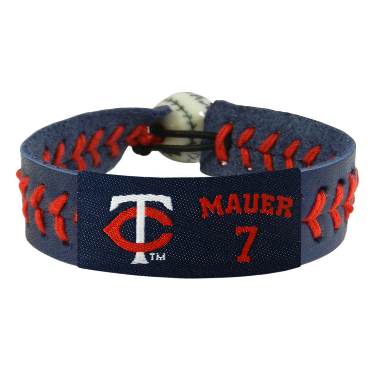 Gamewear Minnesota Twins Team Color Joe Mauer Baseball Bracelet Fan Gear MLB Minnesota Twins